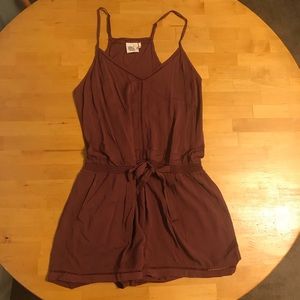 Likla Anthropologie Rust romper